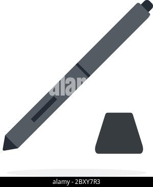 Pen for graphic design vector flat isolated Stock Vector