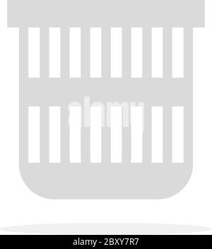 Trashcan Paper vector flat isolated Stock Vector