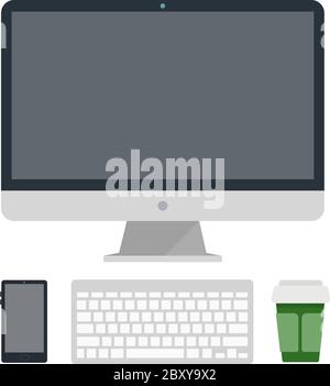 Office workplace concept Stock Vector