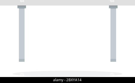 Blank white desktop Stock Vector
