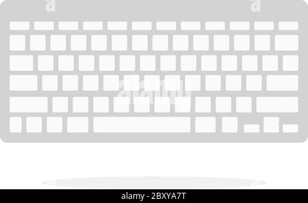Wireless keyboard vector flat isolated Stock Vector