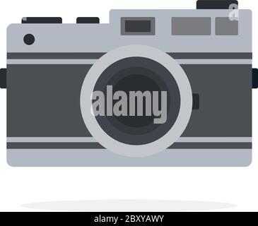 Mechanical camera vector flat isolated Stock Vector