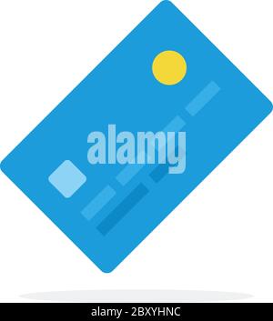 Plastic banking payment card Stock Vector