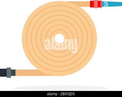 Water hose to extinguish the fire Stock Vector