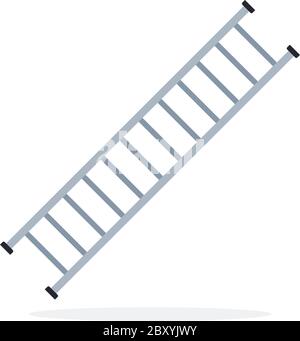Fire ladder escape flat isolated vector Stock Vector