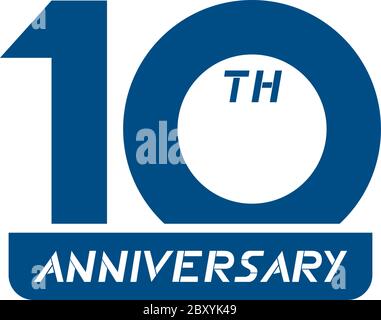 10th anniversary symbol Stock Vector