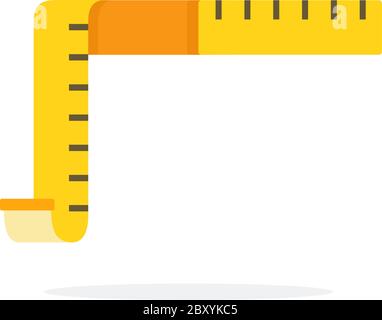 Measuring tape flat isolated Stock Vector