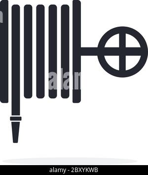 Firehose vector icon flat isolated Stock Vector