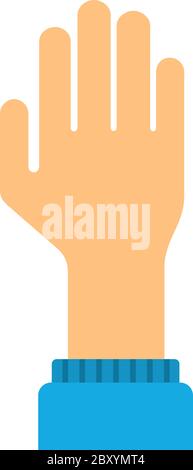 Human hand vector flat isolated Stock Vector