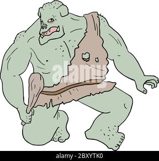 big ogre Stock Vector