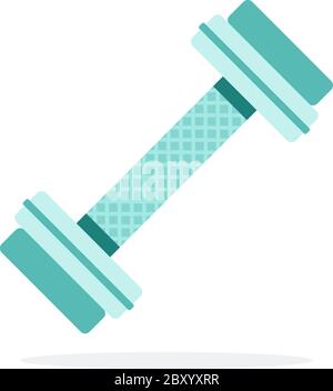Dumbbell for the gym flat isolated Stock Vector