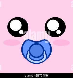 nice baby face Stock Vector