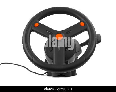 Computer steering wheel Stock Photo