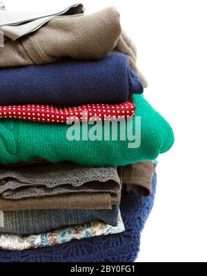 pile of clothes Stock Photo