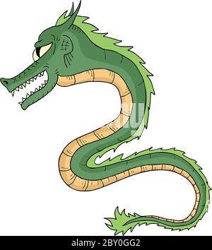 Green dragon Stock Vector