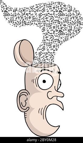 Creative intelligence vector draw Stock Vector