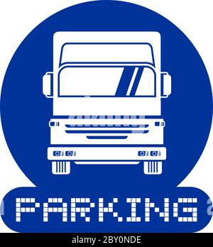 Parking truck Stock Vector