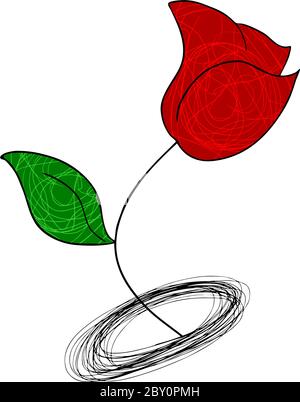 creative flower illustration Stock Vector