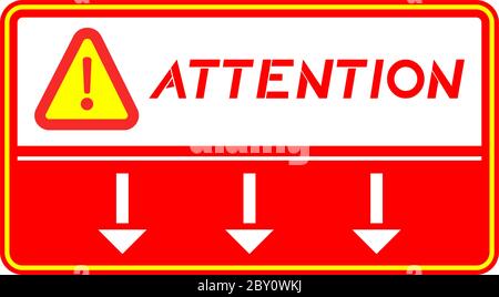 attention symbol Stock Vector