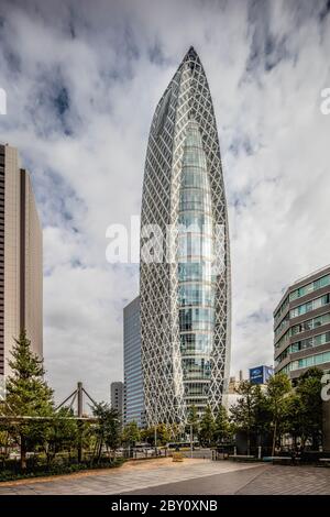 Tokyo Japan October 31st 2016 : Exterior view of the Mode Gakuen (also known as cocoon building) tower in Tokyo, Japan Stock Photo