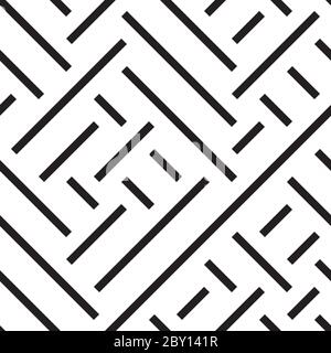 Seamless pattern with oblique black segments Stock Vector