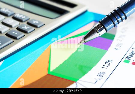 Stock index sector structure Stock Photo