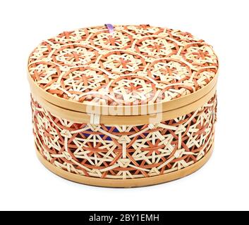 Wicker Casket Stock Photo
