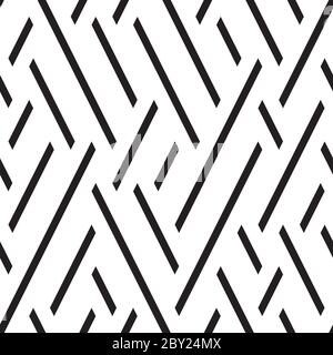Seamless pattern with oblique black segments Stock Vector