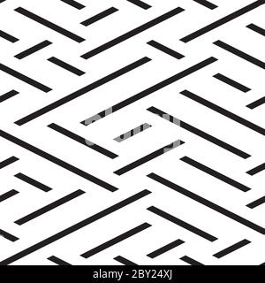 Seamless pattern with oblique black segments Stock Vector