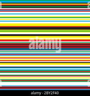 Seamless pattern with horizontal colored lines Stock Vector