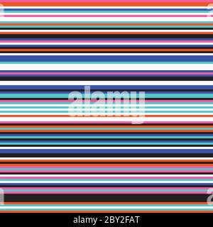 Seamless pattern with horizontal colored lines Stock Vector