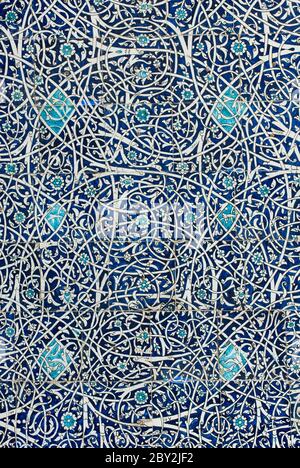 Tiled background, oriental ornaments from Uzbekistan Tiled backg Stock Photo