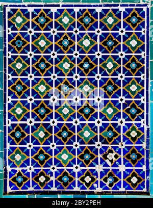 Tiled background with oriental ornaments Stock Photo