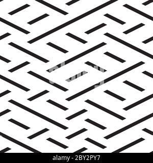 Seamless pattern with oblique black segments Stock Vector