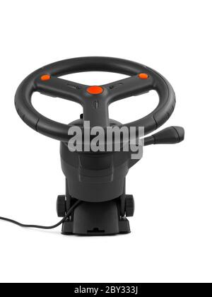Computer steering wheel Stock Photo