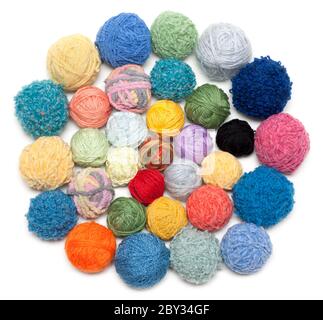Ball of the threads for knitting Stock Photo