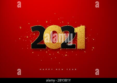2021 New Year sign. Stock Vector