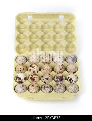 Eggs in package Stock Photo