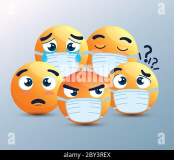 Download Emoji Crying Wearing Medical Mask Yellow Face With A White Surgical Mask Icon For Covid 19 Coronavirus Outbreak Stock Vector Image Art Alamy Yellowimages Mockups