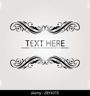 Greeting card with vintage ornament. Vector template floral decorativ ornament Stock Vector