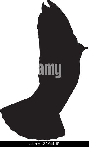 dove in flight silhouettes.   Pigeon  vector icon Stock Vector