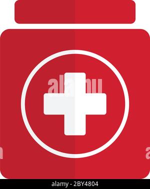 medicine bottle icon pill bottle sign vector Stock Vector
