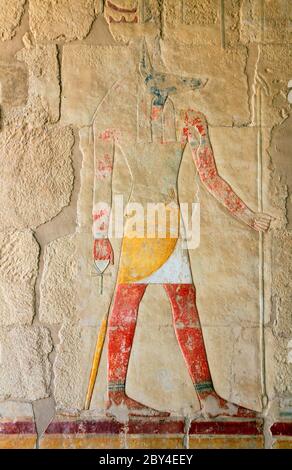 anubis - ancient egypt color image Stock Photo