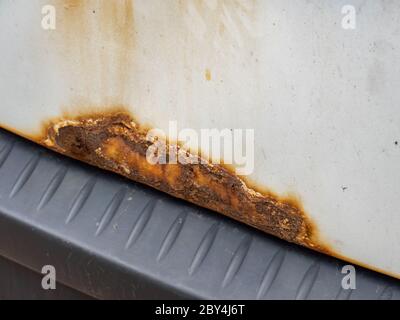 Rust on an old car Stock Photo