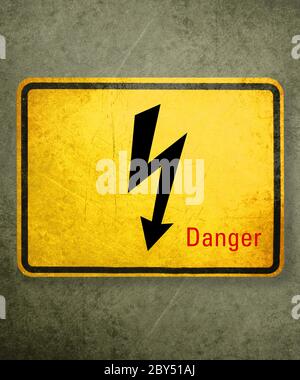 Yellow Sign Stock Photo