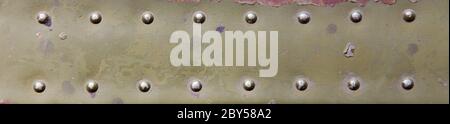 metal surface with rivets Stock Photo