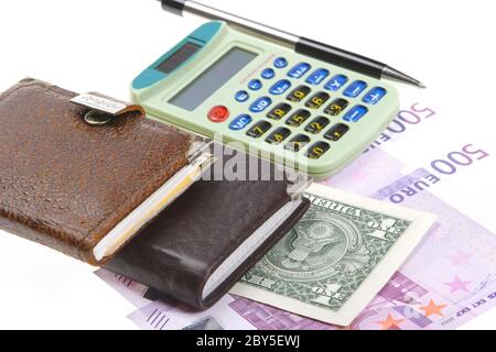 Still life with Calculator Stock Photo