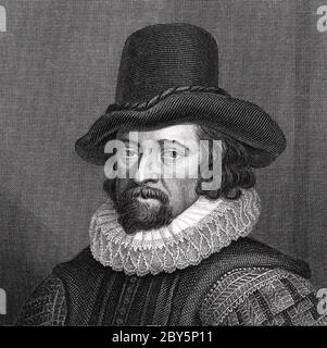 FRANCIS BACON (1561-1626) English philosopher and statesman in 1617 Stock Photo