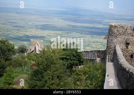 historical medieval city of Signagi in Kakheti region, Republic of Georgia, close to Tbilisi Stock Photo