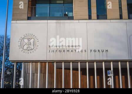 Informatics Forum building of University of Edinburgh in Edinburgh, the capital of Scotland, part of United Kingdom Stock Photo